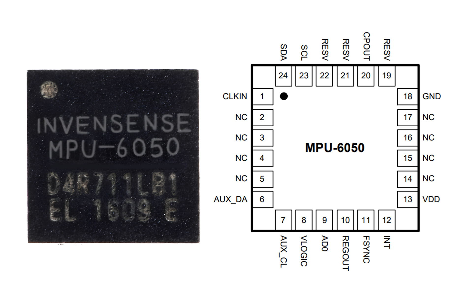 MPU-6050 Pinout